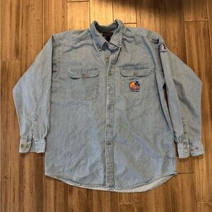 Vintage 1999 Duke Final Four Denim Button Down​